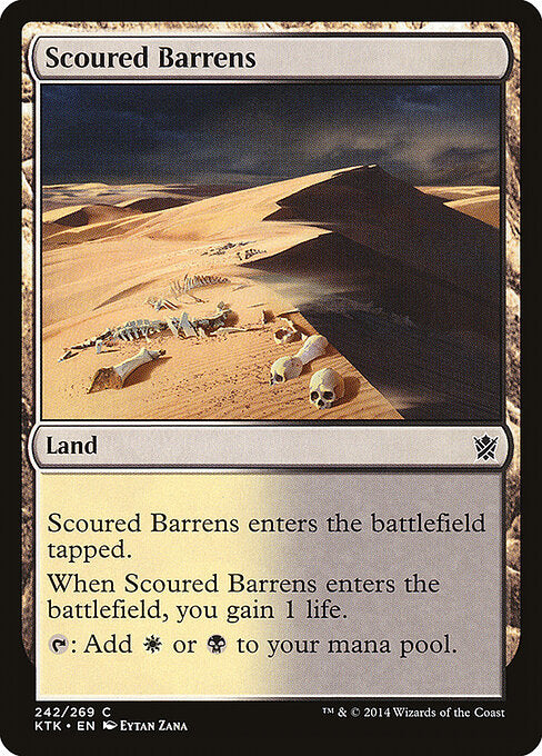 Scoured Barrens (242) (Foil) - Khans of Tarkir - Game On