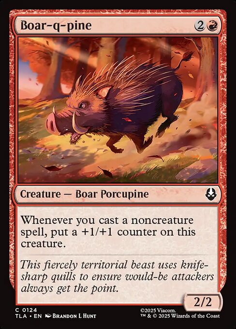 Boar-q-pine (124) (Foil) - Avatar: The Last Airbender - Game On