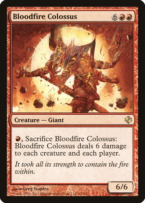 Bloodfire Colossus (62) - Duel Decks: Venser vs. Koth - Game On
