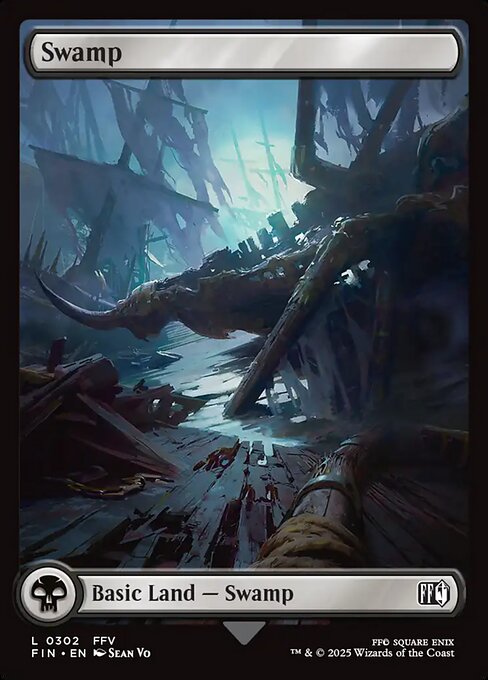 Swamp (302) - FULL ART - Final Fantasy - Game On
