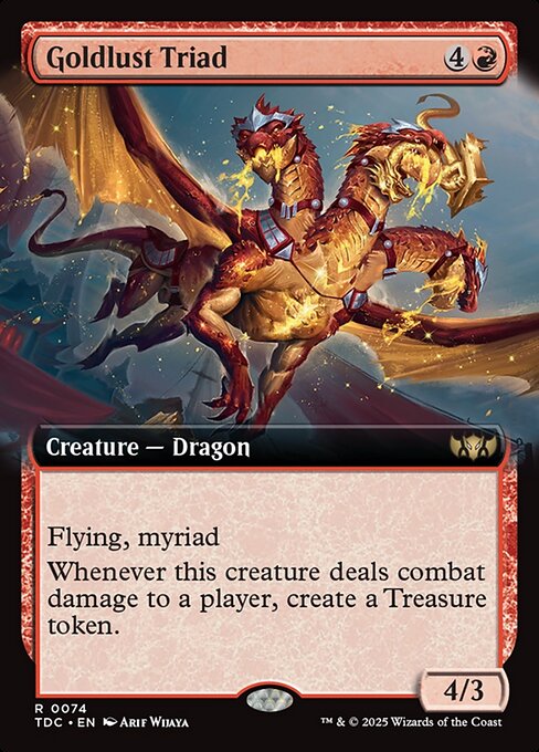 Goldlust Triad (74) - EXTENDED ART - Tarkir: Dragonstorm Commander - Game On
