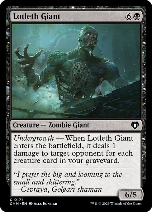 Lotleth Giant (171) - Commander Masters - Game On