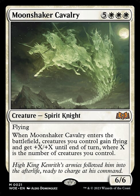 Moonshaker Cavalry (21) (Foil) - Wilds of Eldraine - Game On