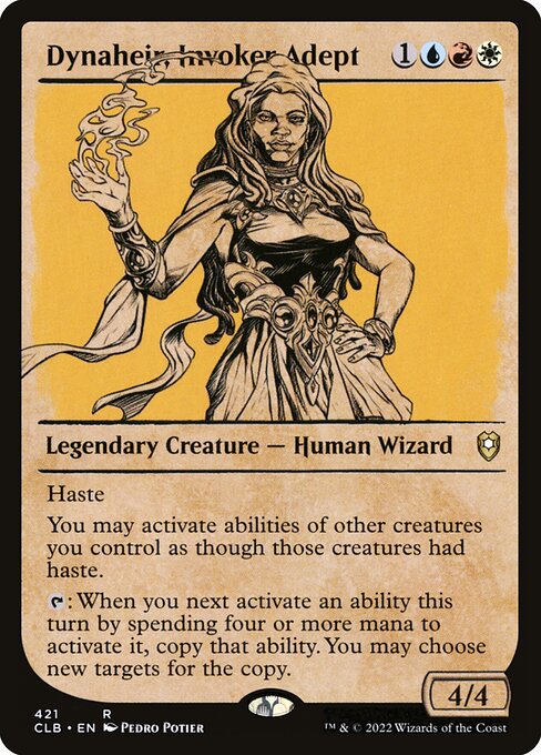 Dynaheir, Invoker Adept (421) - SHOWCASE (Foil) - Commander Legends: Battle for Baldur's Gate - Game On