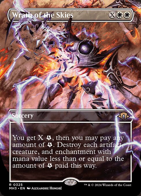 Wrath of the Skies (325) - BORDERLESS - FULL ART - Modern Horizons 3 - Game On