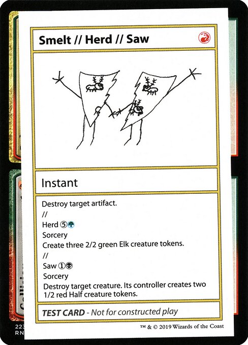Smelt // Herd // Saw (100) - Mystery Booster Playtest Cards 2021 - Game On