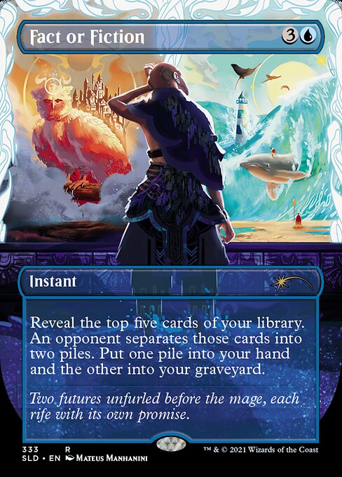 Fact or Fiction (333) - BORDERLESS - FULL ART (Foil) - Secret Lair Drop - Game On