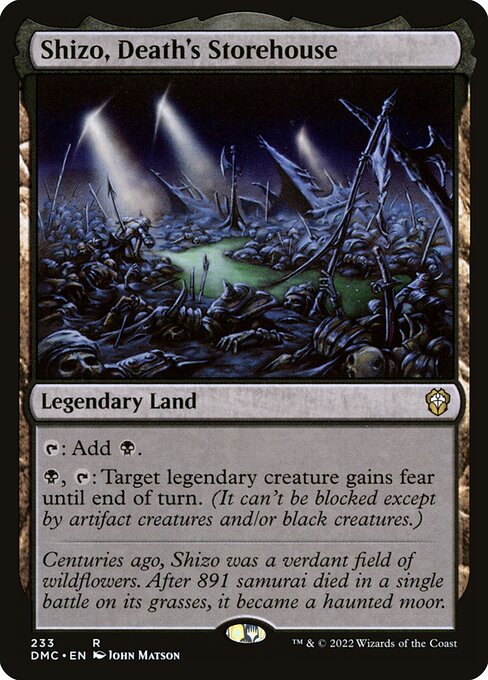 Shizo, Death's Storehouse (233) - Dominaria United Commander - Game On