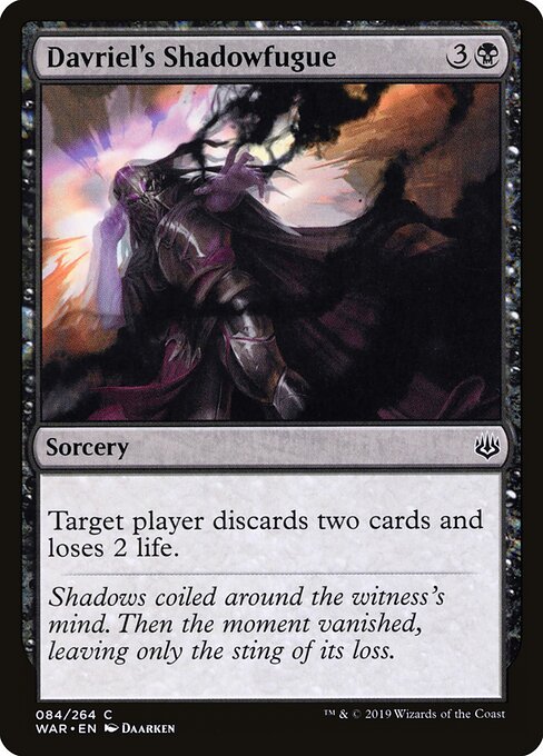 Davriel's Shadowfugue (84) (Foil) - War of the Spark - Game On