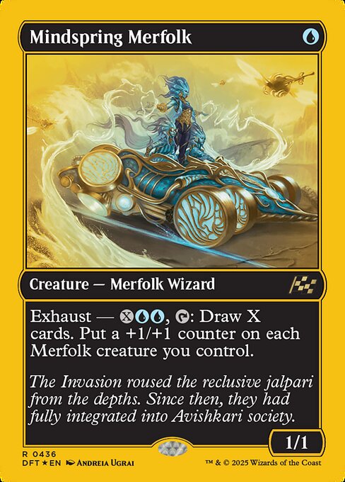 Mindspring Merfolk (436) (Foil) - Aetherdrift - Game On