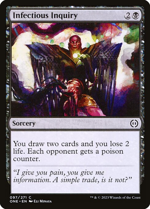 Infectious Inquiry (97) (Foil) - Phyrexia: All Will Be One - Game On