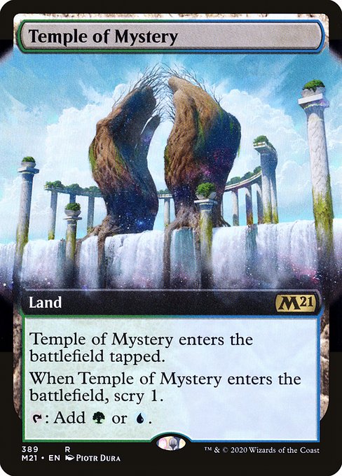 Temple of Mystery (389) - EXTENDED ART - Core Set 2021 - Game On