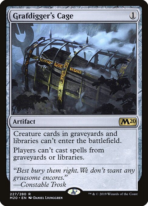 Grafdigger's Cage (227) (Foil) - Core Set 2020 - Game On