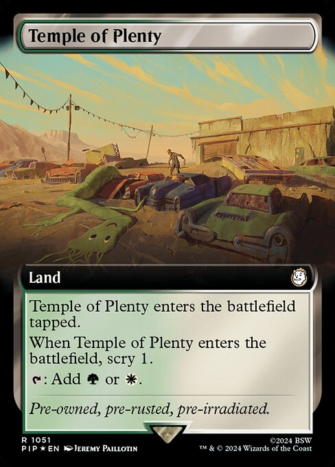 Temple of Plenty (1051) - EXTENDED ART (Foil) - Fallout - Game On
