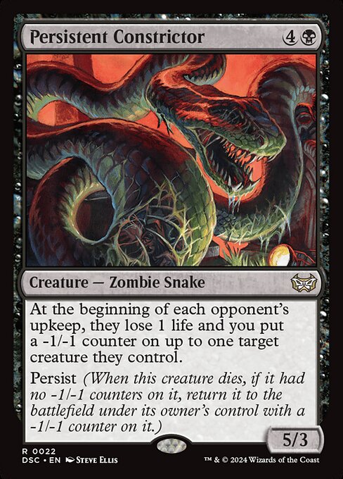 Persistent Constrictor (22) - Duskmourn: House of Horror Commander - Game On