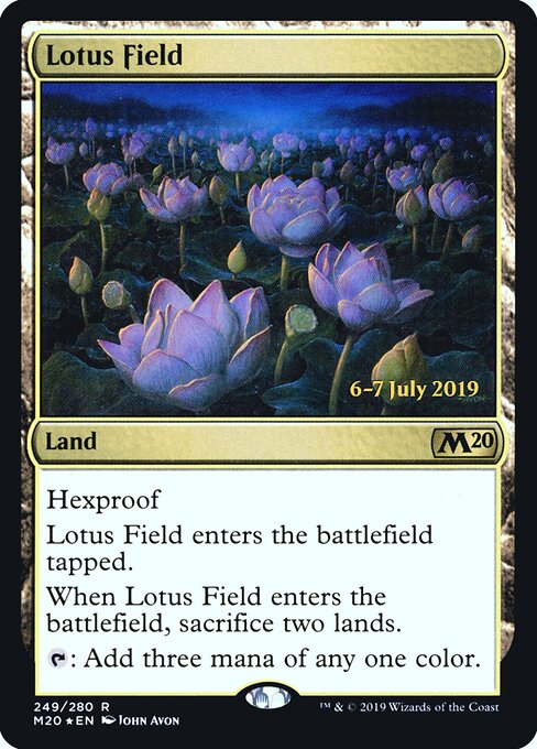 Lotus Field (249s) (Foil) - Core Set 2020 Promos - Game On
