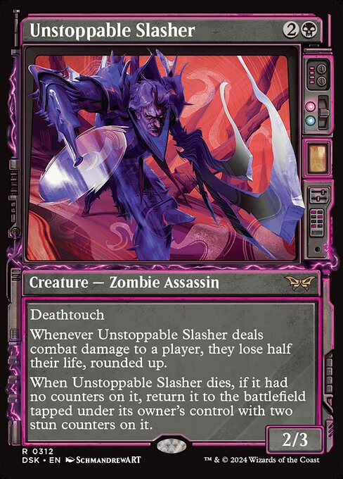 Unstoppable Slasher (312) - SHOWCASE (Foil) - Duskmourn: House of Horror - Game On