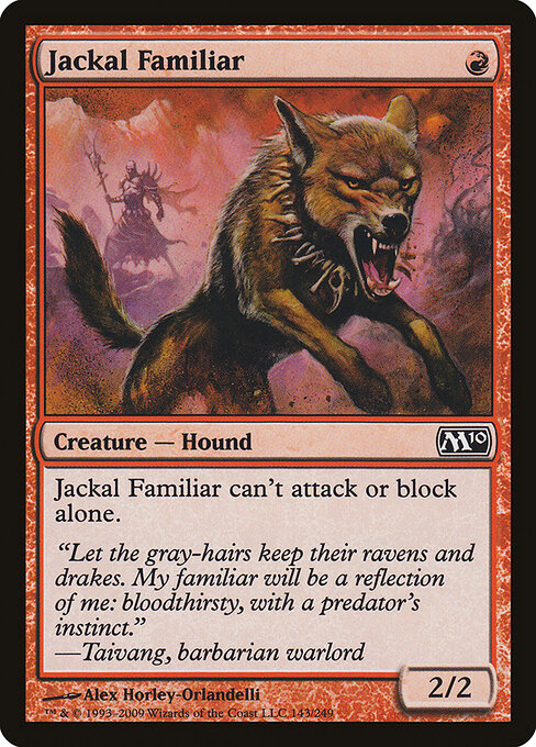 Jackal Familiar (143) (Foil) - Magic 2010 - Game On