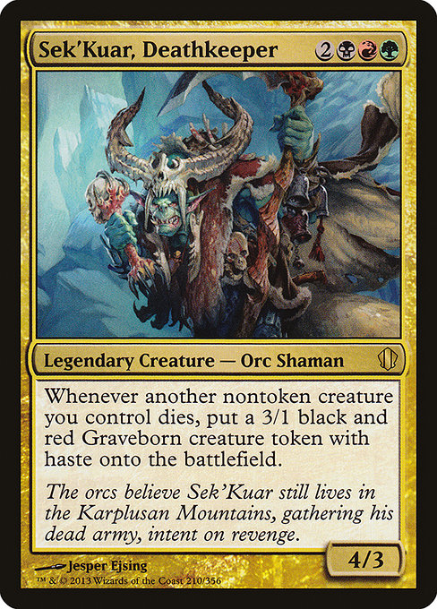Sek'Kuar, Deathkeeper (210) - Commander 2013 - Game On