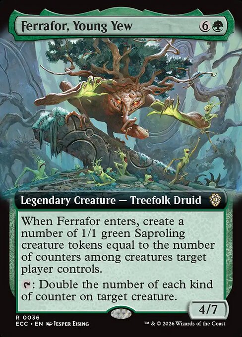 Ferrafor, Young Yew (36) - EXTENDED ART - Lorwyn Eclipsed Commander - Game On