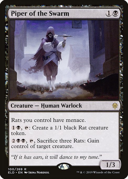 Piper of the Swarm (100) (Foil) - Throne of Eldraine - Game On