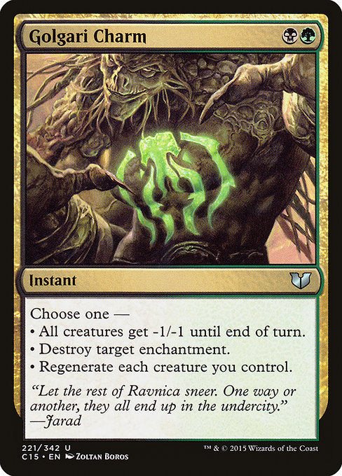 Golgari Charm (221) - Commander 2015 - Game On