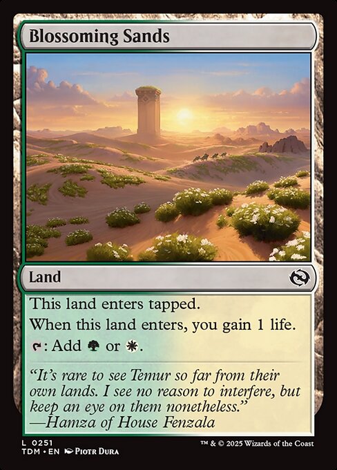 Blossoming Sands (251) - Tarkir: Dragonstorm - Game On