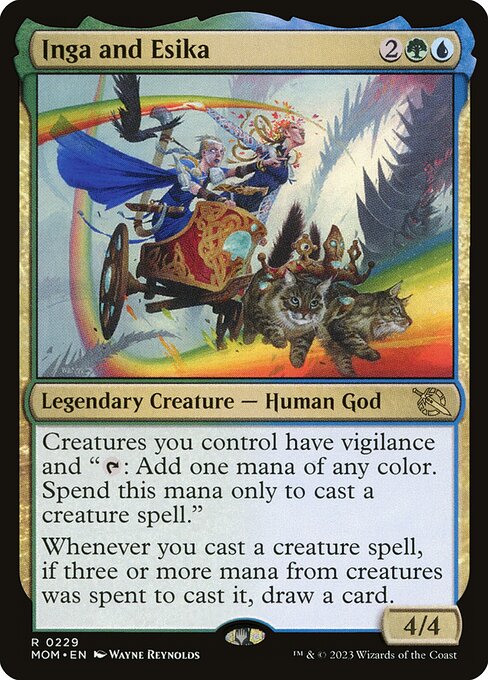 Inga and Esika (229) (Foil) - March of the Machine - Game On