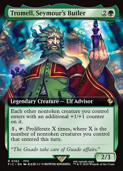 Tromell, Seymour's Butler (162) - EXTENDED ART - Final Fantasy Commander - Game On