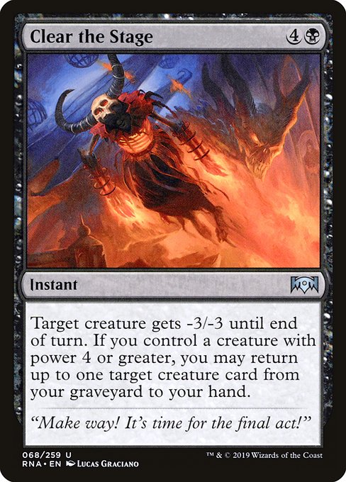Clear the Stage (68) (Foil) - Ravnica Allegiance - Game On