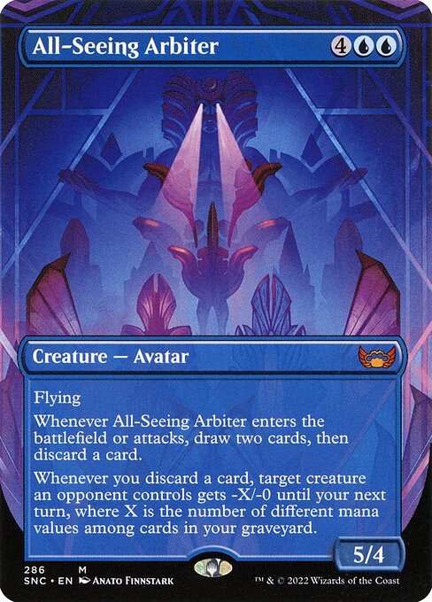 All-Seeing Arbiter (286) - BORDERLESS - FULL ART - Streets of New Capenna - Game On