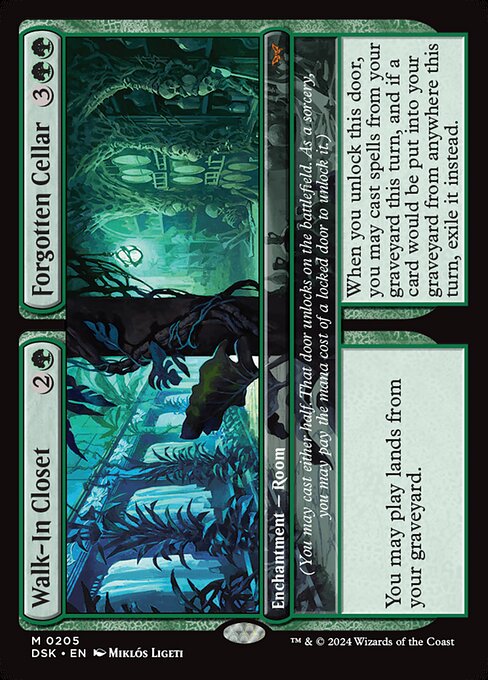 Walk-In Closet // Forgotten Cellar (205) (Foil) - Duskmourn: House of Horror - Game On