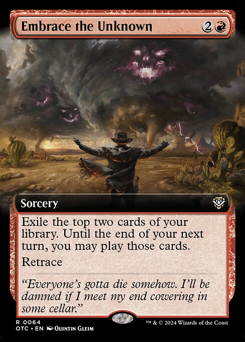 Embrace the Unknown (64) - EXTENDED ART - Outlaws of Thunder Junction Commander - Game On