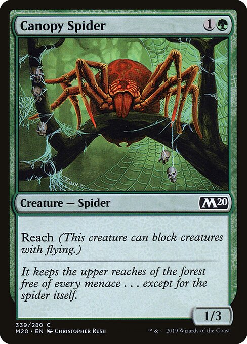 Canopy Spider (339) - Core Set 2020 - Game On