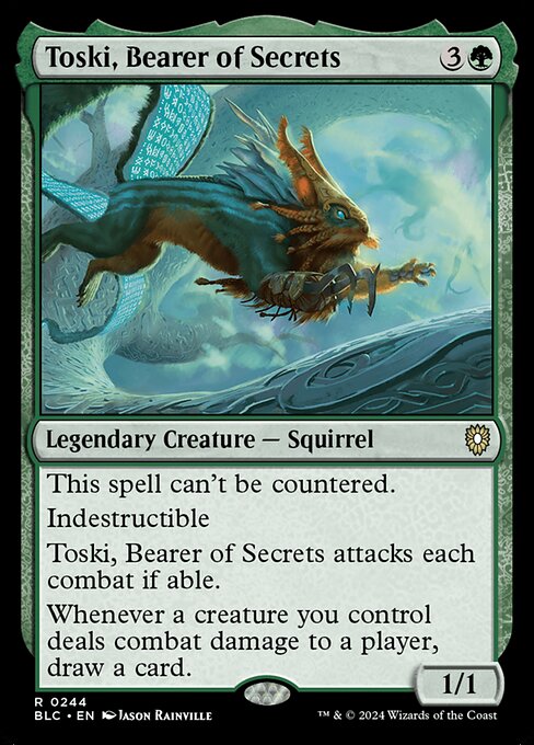 Toski, Bearer of Secrets (244) - Bloomburrow Commander - Game On