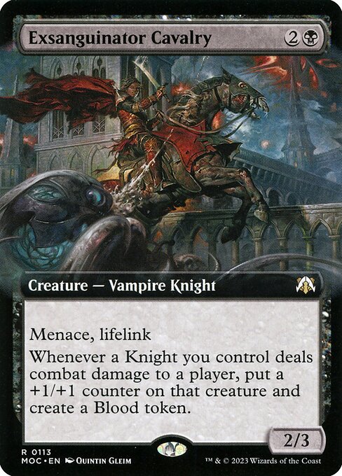 Exsanguinator Cavalry (113) - EXTENDED ART - March of the Machine Commander - Game On