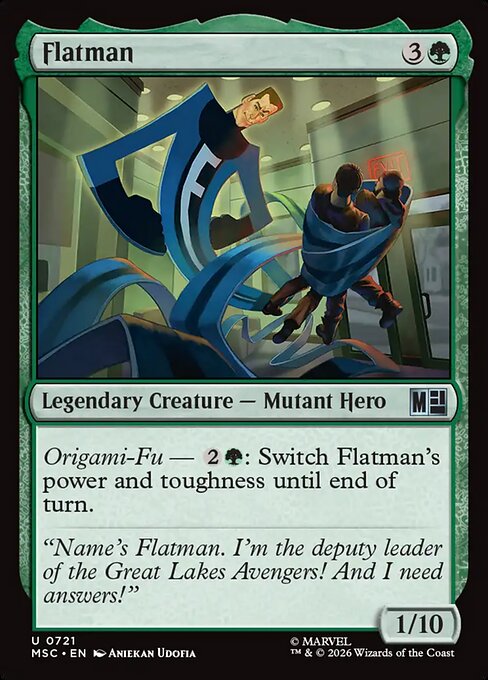 Flatman (721) - Marvel Super Heroes Commander - Game On