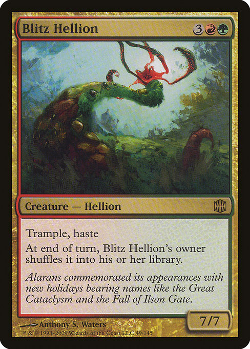 Blitz Hellion (49) (Foil) - Alara Reborn - Game On