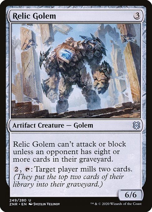 Relic Golem (249) (Foil) - Zendikar Rising - Game On