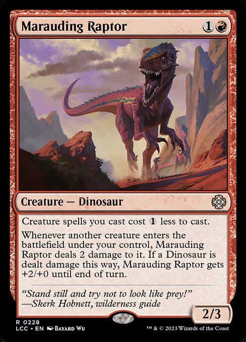 Marauding Raptor (228) - The Lost Caverns of Ixalan Commander - Game On