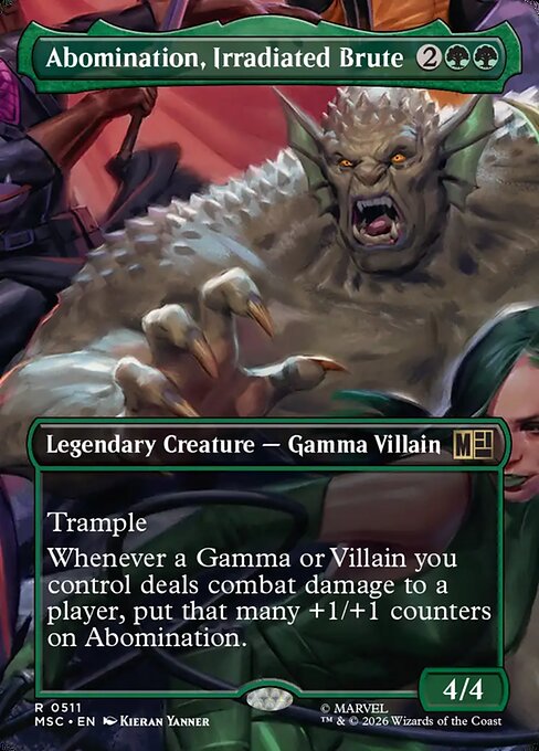 Abomination, Irradiated Brute (511) - BORDERLESS - Marvel Super Heroes Commander - Game On