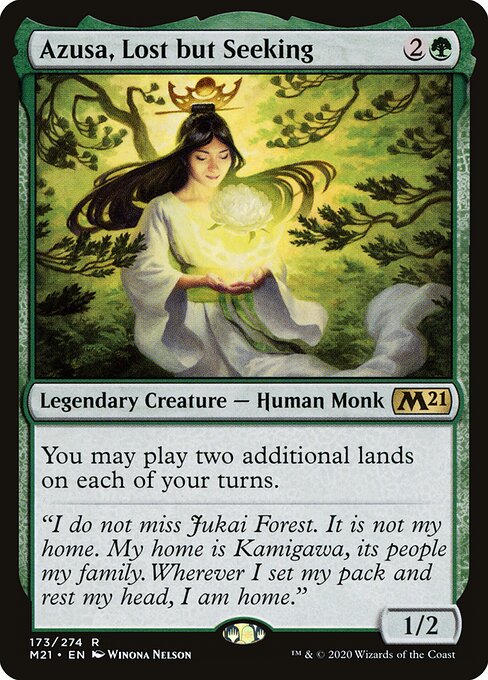 Azusa, Lost but Seeking (173) (Foil) - Core Set 2021 - Game On