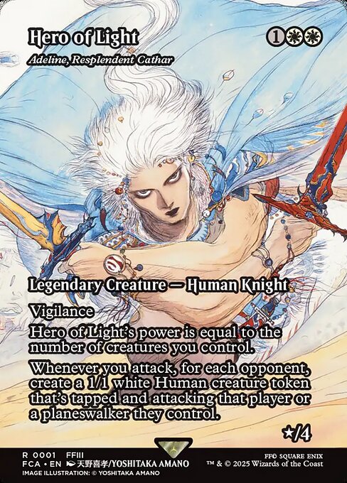 Adeline, Resplendent Cathar (1) - BORDERLESS - FULL ART (Foil) - Final Fantasy: Through the Ages - Game On