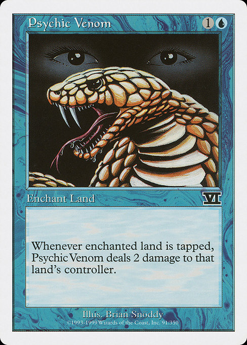 Psychic Venom (91) - Classic Sixth Edition - Game On