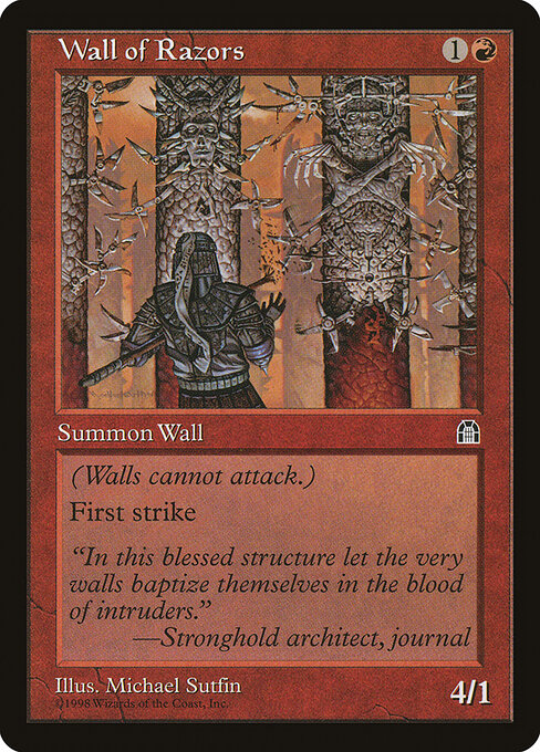 Wall of Razors (100) - Stronghold - Game On