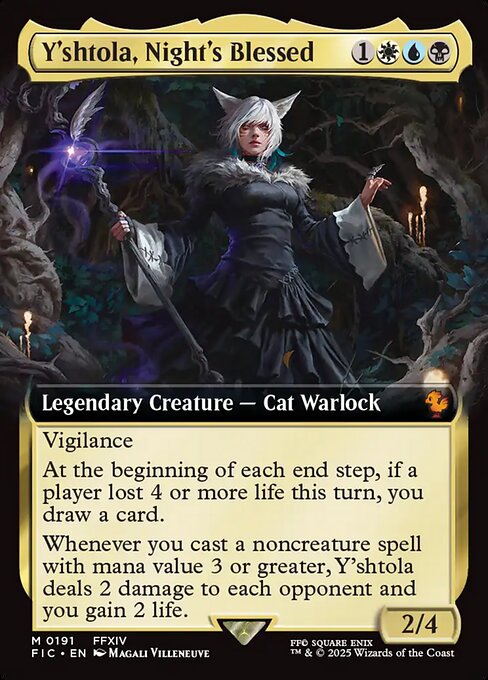Y'shtola, Night's Blessed (191) - EXTENDED ART (Foil) - Final Fantasy Commander - Game On