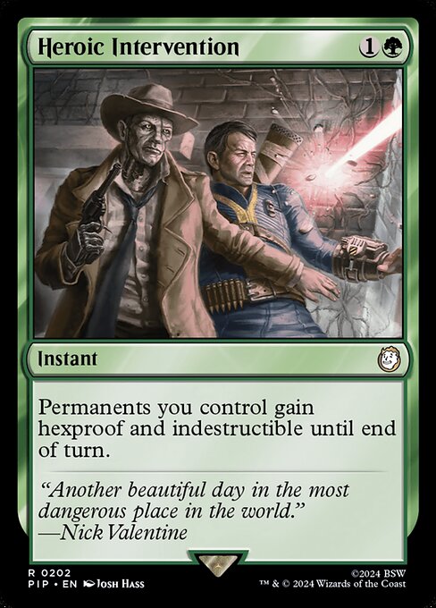 Heroic Intervention (202) (Foil) - Fallout - Game On