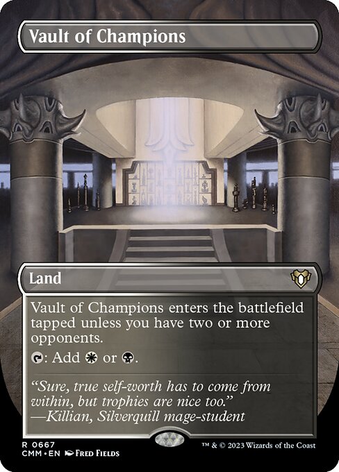 Vault of Champions (667) - BORDERLESS - FULL ART (Foil) - Commander Masters - Game On