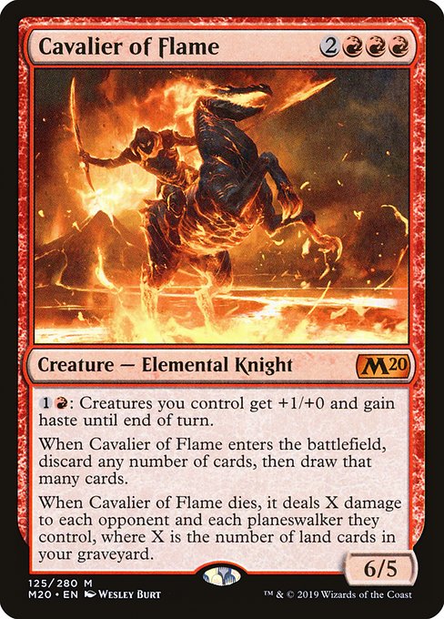 Cavalier of Flame (125) - Core Set 2020 - Game On