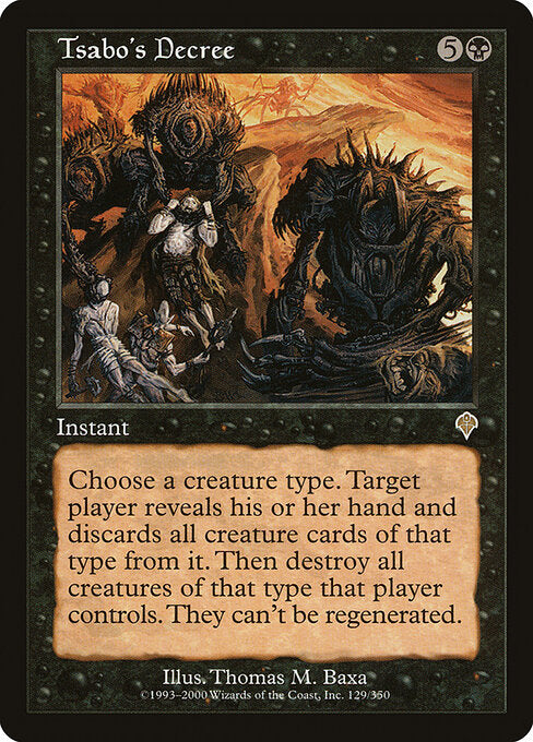 Tsabo's Decree (129) (Foil) - Invasion - Game On
